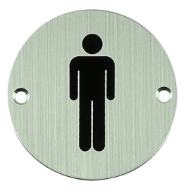 Nerezový piktogram okrúhly - páni