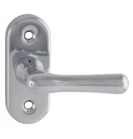 ELEGANT - Hälfte fensterolive Klein - Chrom glänzend