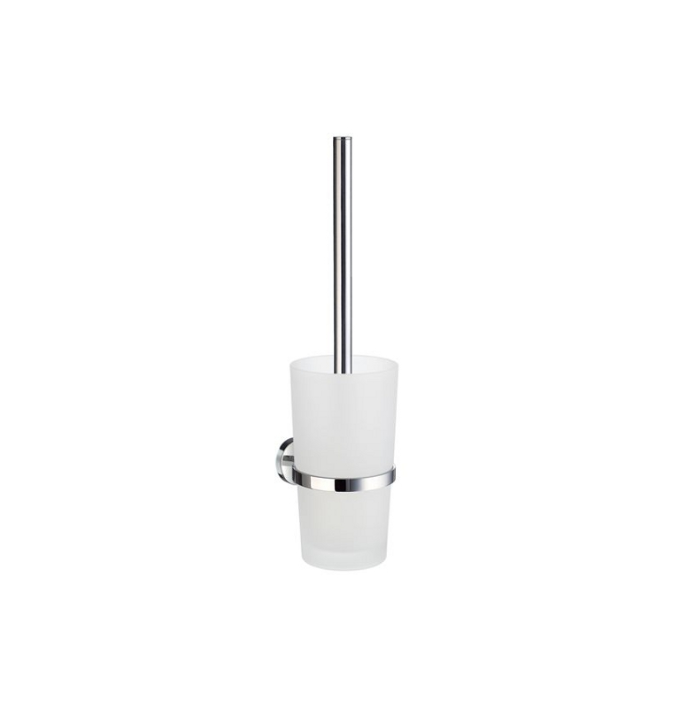 WC-Bürste mit Glasbehälter SMEDBO HOME - Chrom glänzend WC-Bürste mit Glasbehälter SMEDBO HOME - Chrom glänzend