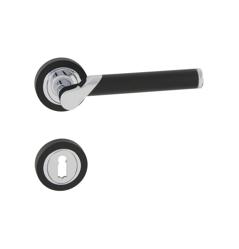 Türgriff LIENBACHER DUKON - BS / OC - Schwarz matt / Chrom glänzend Türgriff LIENBACHER DUKON - BS / OC - Schwarz matt / Chrom glänzend