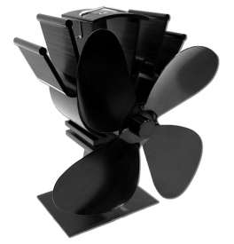 Termoelektrický ventilátor čierny (4 lopatky)