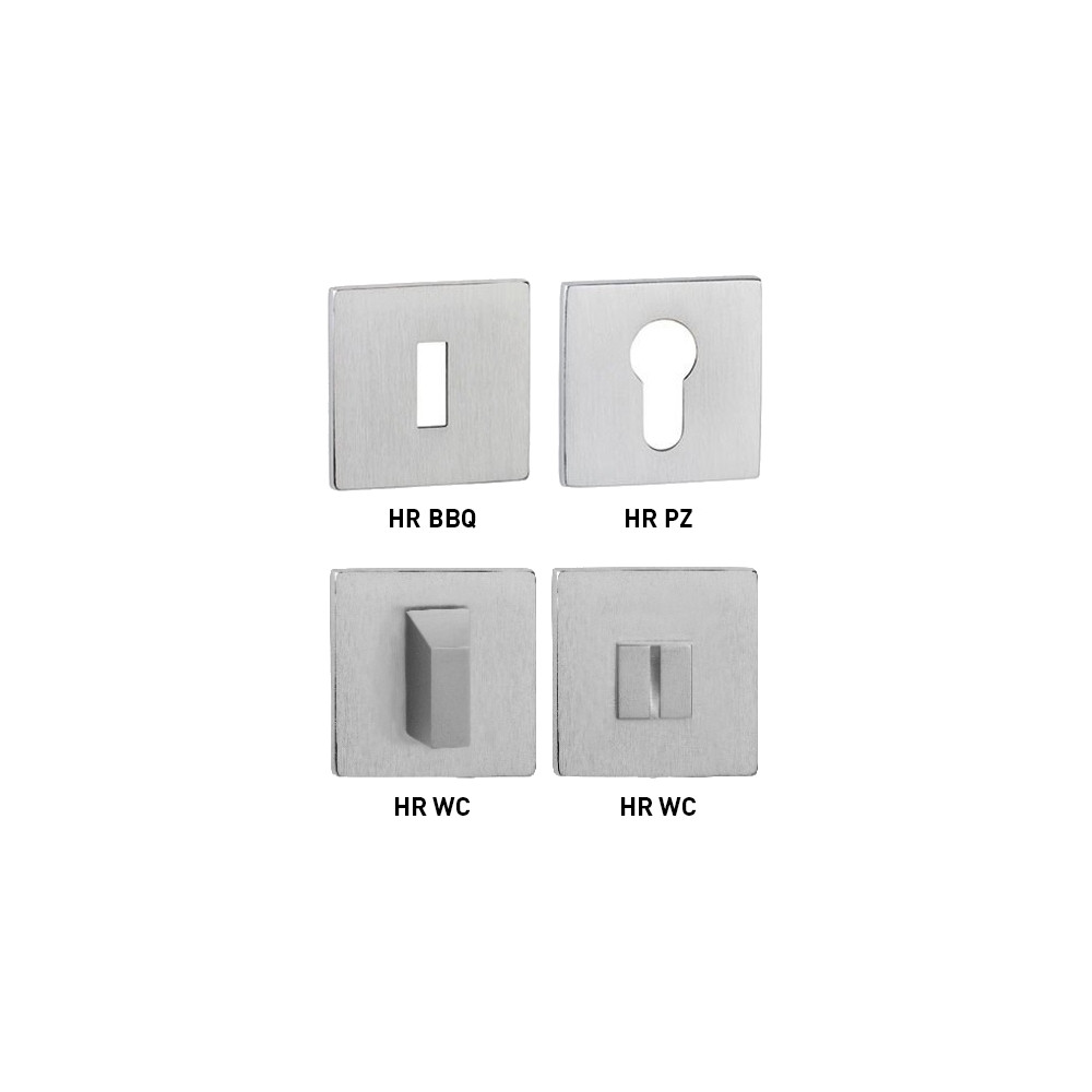 Rosette MP - HR SQ6 - Chrom geschliffen