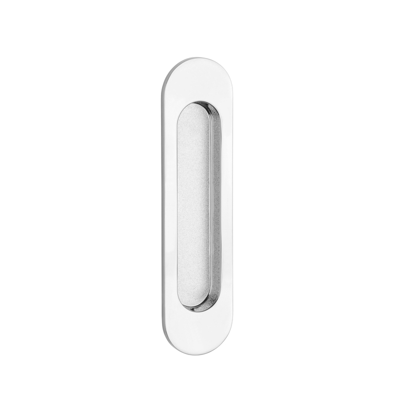 Griffmulde für Schiebetüren APRILE 7040 - Chrom glänzend Griffmulde für Schiebetüren APRILE 7040 - Chrom glänzend