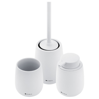 Badezimmerzubehör Set NIMCO TABO - Weiß matt