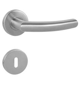 Türgriff MP NERO - R - Geschliffen edelstahl