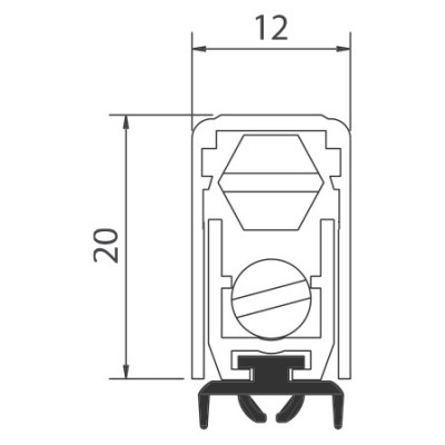 Automatische Türdichtung 1700 MINI