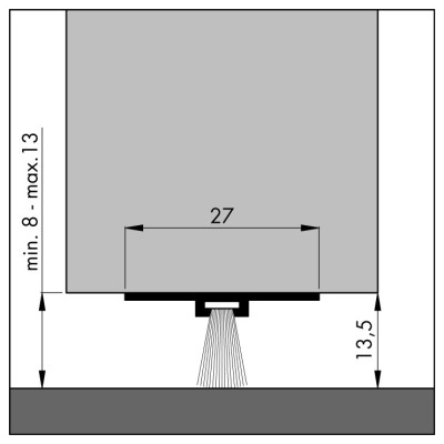Bürsten-Türbodendichtung DBS Invisible