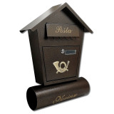 Briefkasten mit Zeitungsfach